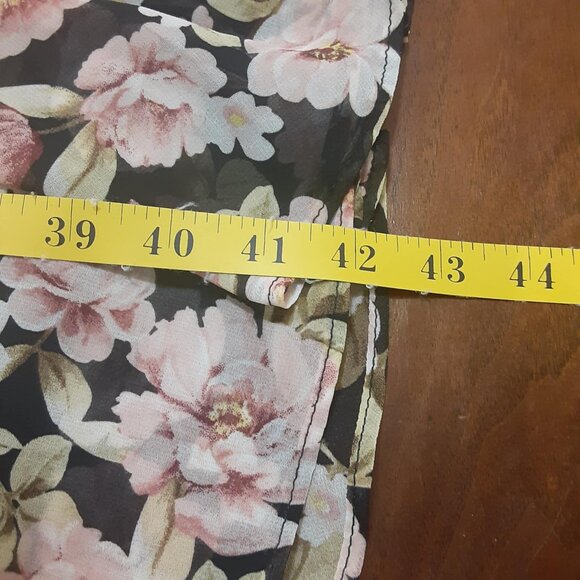 Altar'D State Size Large Chaya Floral Ruffle Spaghetti Strap Smocked Midi Dress - Picture 16 of 16